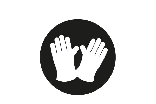 Symbol för handskar